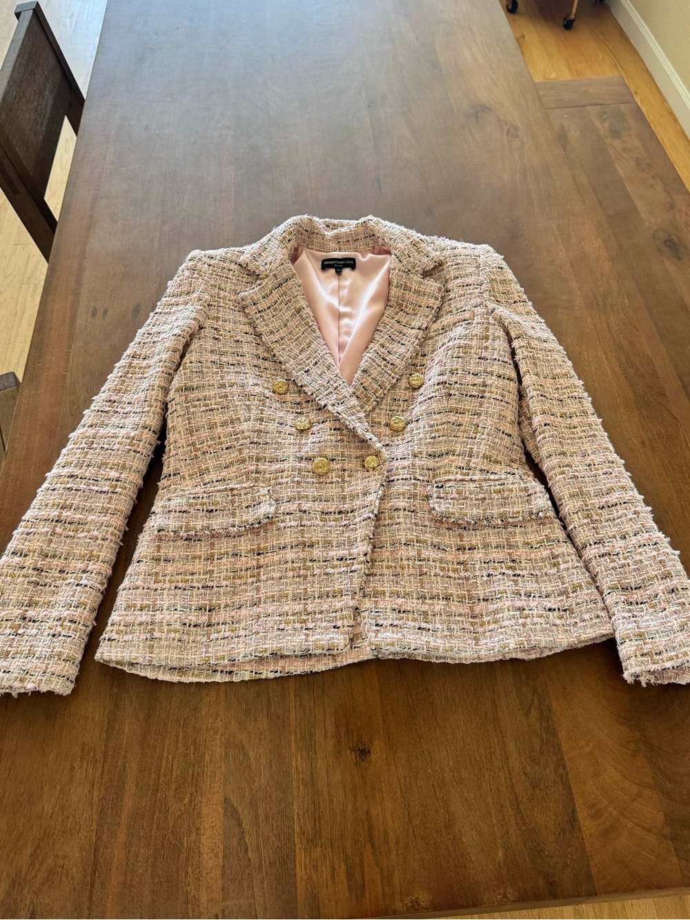 Generation Love Pink Tweed Blazer - Picture 2 of 14